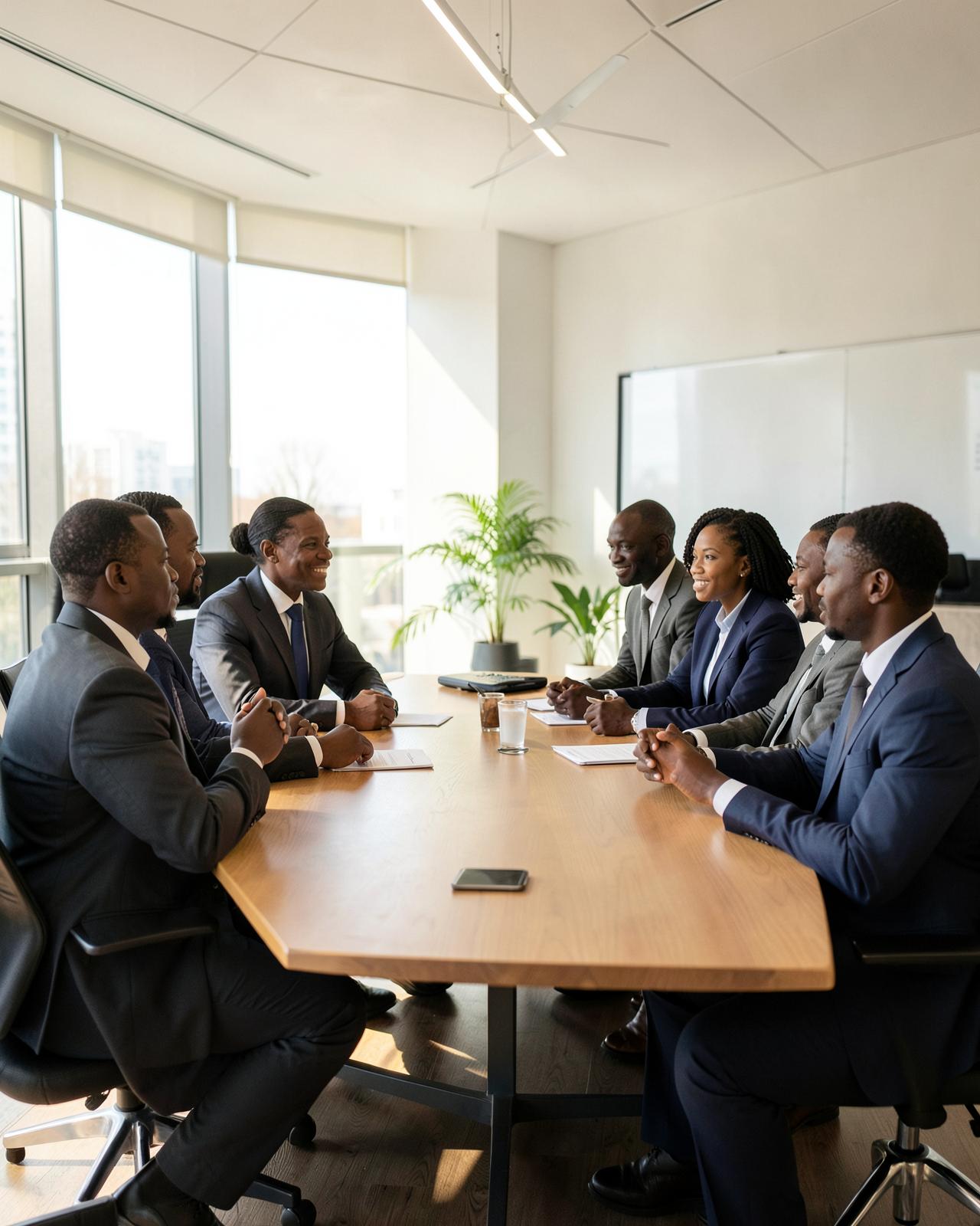 Leadership team in a strategy session
